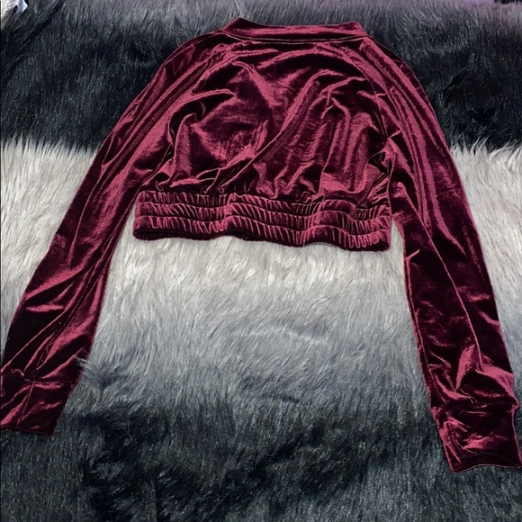 meshki velvet crop hoodie 💋 - Picture 2 of 3
